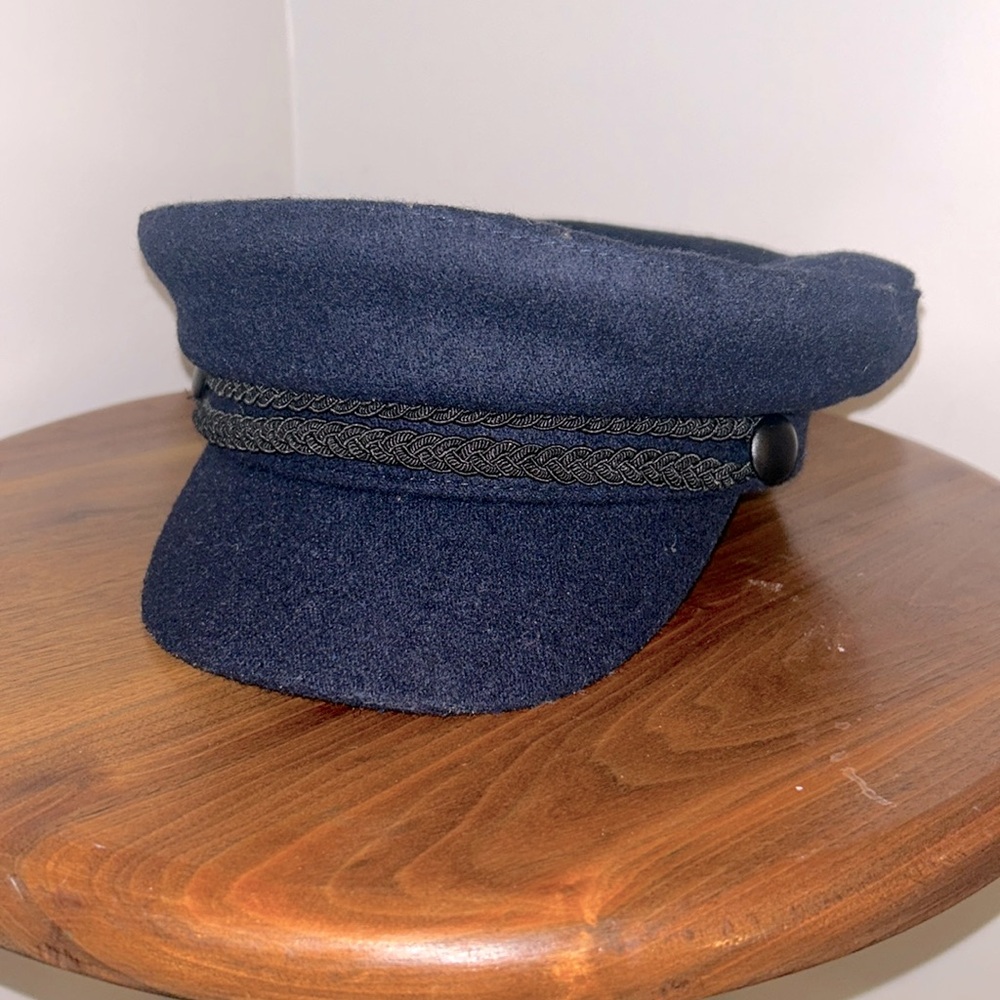 Zara Navy Blue Captain's Hat